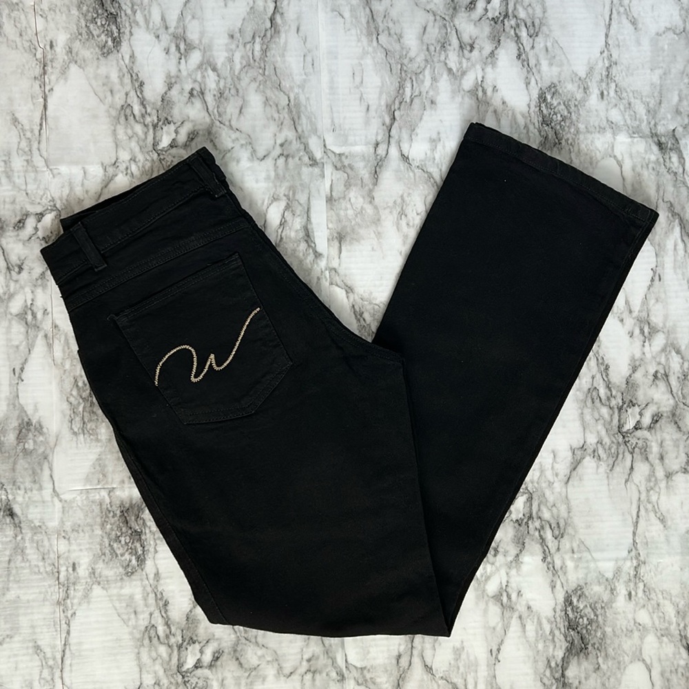 Wrangler | women’s size 30 juniors size 7 x 32 boot cut black jeans 11MWZBH